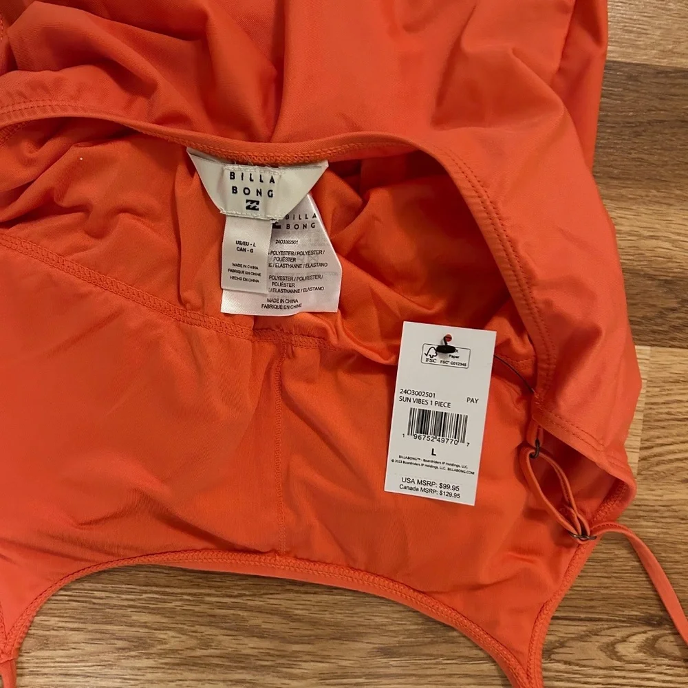 NWT Billabong Sun Vibes One Piece Swimsuit